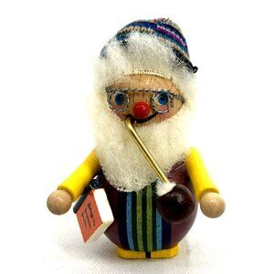 Steinbach Prafent German Christmas Ornament Figurine w/Tag Wood Handcrafted 3"